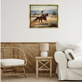thumbnail image 3 of Stupell Industries Ride Like The Wind Landscape Painting Gold Floater Framed Canvas Art Print Wall Art, 31 x 25, 3 of 10