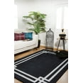 thumbnail image 4 of Kamisin Black Framed Polyester Area Rugs for Living Room Washable Rugs Boho Moroccan Area Rug Soft Geometric Bohemian Carpet Distressed Indoor Rug for Bedroom Dining Room Office Nonslip Rug, 4 of 9