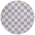 thumbnail image 2 of Addison Rugs Chantille Indoor/Outdoor Transitional Circles Lavender Washable Round Rug, 8' x 8', 2 of 6