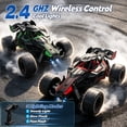 thumbnail image 6 of ‌JoyStone Remote Control Car for Kids, 2.4GHz Off-Road RC Car with LED Lights, 50 Mins Runtime, All Terrain RC Truck Toy for Boys Girls, Green, 6 of 10