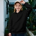 thumbnail image 2 of Uorisanigo Black Girls Half Zip Collar Sweatshirts Casual Essentials Long Sleeve Pullover Jackets Fashion Fall Winter Clothes Quarter Zipper Pullover Shirts Teen Girl Athletic Outerwear, 2 of 7