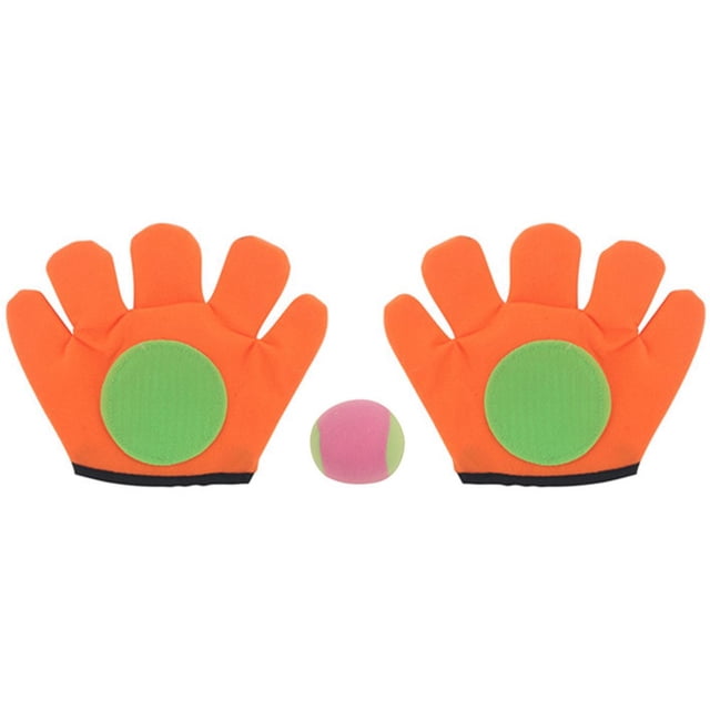 Catch Ball Gloves Outdoor Catch Toy Throw Ball Sucker Racket Sticky Gloves Children Playing Game