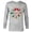 Athletic Heather, variant on Marvel Christmas Avengers Nutcrackers Wreath Heroic Holidays - Long Sleeve T-Shirt for Men - Customized-Athletic Heather