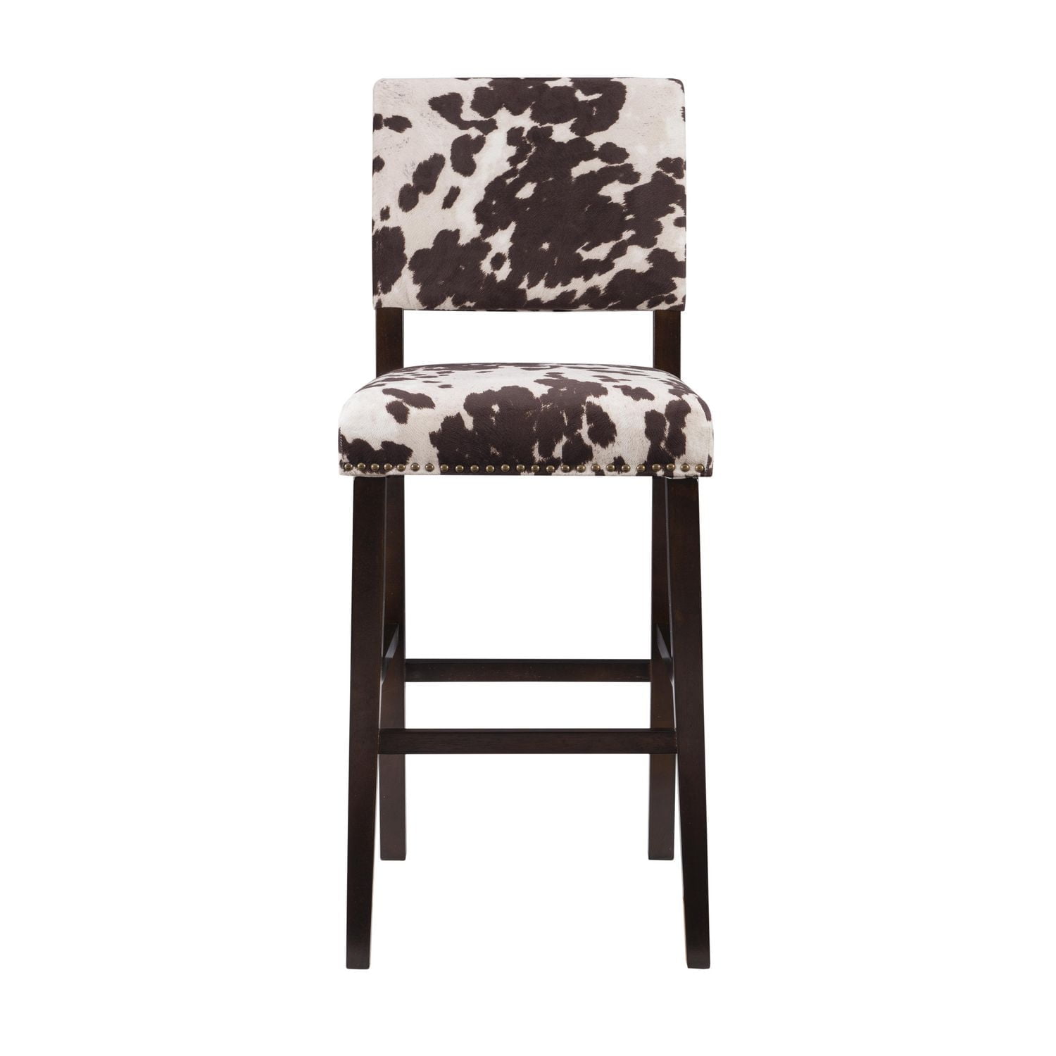 Noah Brown Cow Print Bar Stool