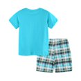 thumbnail image 2 of HILEELANG Toddler Boy Summer Short Sets Outfits Cotton CrewNeck Green Crocodile Short Sleeve Playwear Sets 4T, 2 of 5