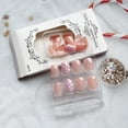 thumbnail image 4 of Press on Nails KSTBJN Cute Heart Pink Short para mujer, 4 of 7