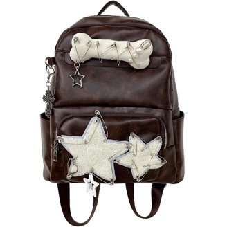 Homvik Y2K Star Backpack for Preppy and Emo Grunge Style, Coquette