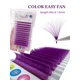 thumbnail image 2 of Extensiones de pestañas Yelix Easy Fan, volumen, pestañas de colores mezclados, pestañas de colores fáciles de aplicar en abanico, pestañas de colores rojo, verde, azul, marrón y morado, 2 of 5