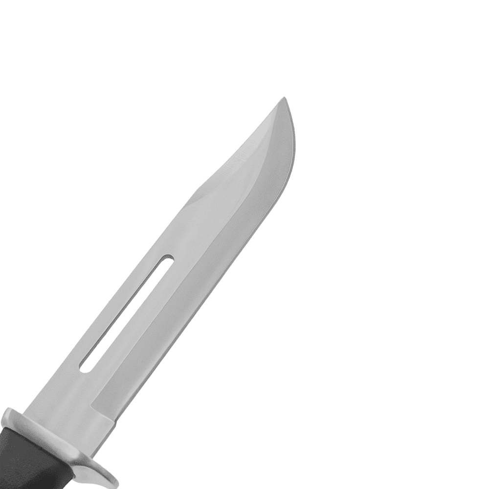 Zenport 14087 Survival/Hunting Bowie Knife with Sheath, 7 Inch Stainless Steel Blade, Black - 3 Pack