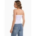 thumbnail image 2 of Strapless Crop Tube Tops for Women Solid Color Trendy Sexy Cami Tops, 2 of 4