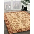 thumbnail image 2 of Ahgly Company Indoor Square Abstract Orange Abstract Area Rugs, 6' Square, 2 of 6