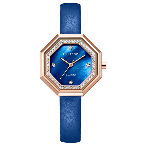 MINI FOCUS Women Watches Waterproof Dress Brand Luxury Fashion Casual Quartz Ladies Watch Leather Strap Lady Wristwatches Girl