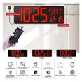 thumbnail image 3 of 42cm Lar  LED Digital Perpetual Calendar Clock Brightness Adjustable Temperature Date Week Display Alarm Clock With RE ,Multi Purpose, 3 of 7