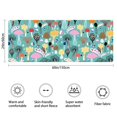 thumbnail image 3 of Colorful Mushroom Decor Teal Pattern Bathroom Rugs Mat,Non Slip Microfiber Bathroom Rug,Rubber Backing,Soft Bathroom Mats for Bathroom Floor,Tub and Shower,60x24in(150x60cm), 3 of 5