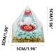 thumbnail image 3 of pstuiky Pirámides de cristal con piedras trituradas, adornos de resina para manualidades, decoración de bares, 5 cm, 3 of 4