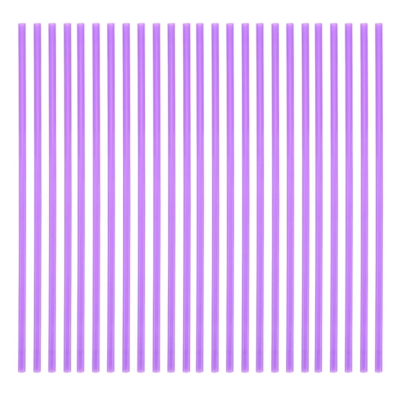 ACDANC 200 Purple Plastic Party Straws for Birthdays and Smoothies