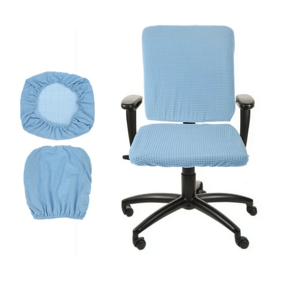 Office Chair Cover, Desk Chair Cover Stretch Slipcover for Home Office Desk Chairs Sky Blue