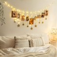 thumbnail image 4 of Fondo de bricolaje Pared Estrellas de madera Sala de estar Dormitorio Fondo Decoración de pared Vhermosa Figuras Decorativas y Floreros, 4 of 5