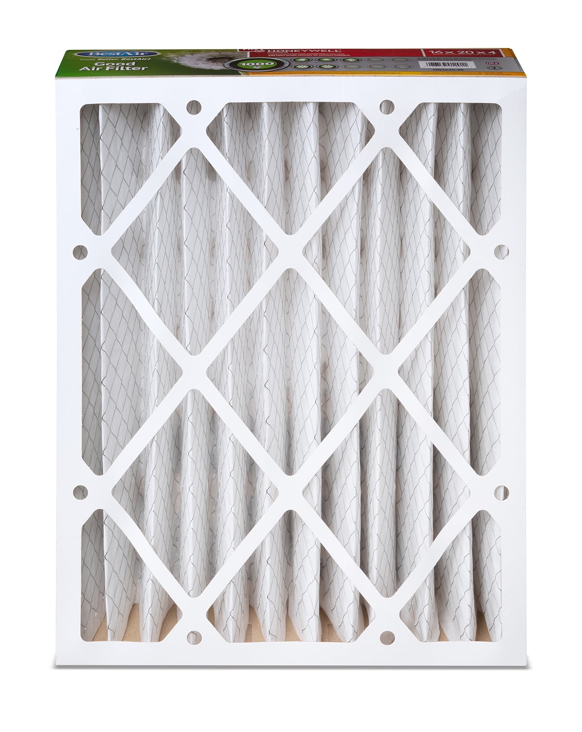 BestAir HW1620-8R Honeywell 16x20x4 Series 1000 MERV 8 Furnace Filter
