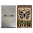 thumbnail image 2 of Letrero de metal para pared con diseño de lata QIONGQI Let It Be The Beatles, 2 of 4