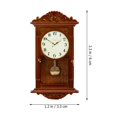 thumbnail image 2 of LEEYNEER OFFIGAM Mini Horloge Jouet Réaliste pour Meubles et Accessoires de Maison de Poupée Brun, 2 of 11