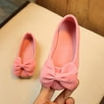thumbnail image 2 of Xijirk Girls Solid Bowknot Student Single Soft Dance Princess Shoes,Size 1.5, 2 of 4