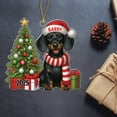 thumbnail image 3 of Novelty Black Dachshund Christmas Tree Ornament Gift for Men Women Dog Lover, Personalized Name Black Dachshund Dog Shaped Xmas Ornament 2025, Customized Dogs Puppy Owners Hanging Ornaments with Name, 3 of 5