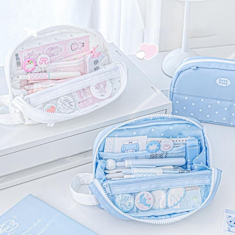 CEORPER Practical Flip Top Pencil Case With Spacious Interior For Pen Markers Erasers