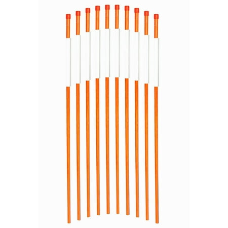 Reflector Stakes FiberMarker Driveway Reflectors Snow Stakes Driveway Markers 48-Inch Orange 12-Pack 5/16-Inch (Dia.) ()