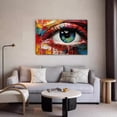 thumbnail image 5 of Colorful Eye Abstract Picture Of The Eye Painting Canvas Poster Bedroom Decor Sports Landscape Office Room Decor Gift,Frame-style,12x18inch(30x45cm), 5 of 8