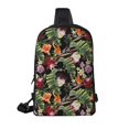 thumbnail image 6 of Sigee Watercolor Tropical Flowers for Dual Pocket Sling Backpack Hiking Daypack Multipurpose Cross Body Chest Bag, 6 of 8