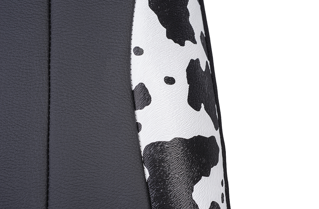 Auto Drive Cow Faux Leather Seat and Headrest Covers photo 3