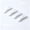 WHITE, variant on 50pcs U-Shaped Alligator Clips - Clear Plastic Clothes Pegs for Storage