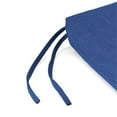 thumbnail image 3 of Jordan Manufacturing 17" x 19" Elwood Heather Blue Solid Rectangular Outdoor Chair Pad Seat Cushion with Ties (2 Pack), 3 of 11