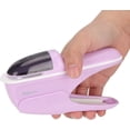 thumbnail image 6 of ABPETE Stapleless Stapler, No Staple Stapler Paper Clinch Compact Staple Free Staplers Binding Hand Tool Up to 8 Sheets Binding(Purple), 6 of 9