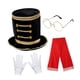 thumbnail image 3 of Conjunto de 4 piezas de accesorios de disfraz de Papá Noel para adultos para juegos de rol. negro, 3 of 8