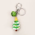 thumbnail image 3 of ER Cinco Navidad mini Papá Noel árbol de Navidad Elk muñeco de nieve llave personal colgante de dibujos animados Cardchain alrededor de 5 cm oso de fresa Electrónica, 3 of 5