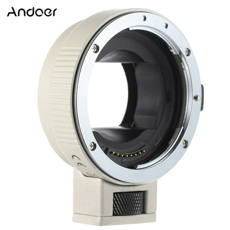 Andoer Auto Focus AF EF-NEXII Adapter Ring for Canon EF EF-S Lens to use for Sony NEX E Mount 3/3N/5N/5R/7/A7/A7R/A7S/A5000/A5100/A6000 Full Frame
