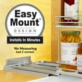 thumbnail image 2 of LYNK PROFESSIONAL 10-1/4" Wide Double Pull Out Spice Rack Organizer for Cabinet, Slide Out Shelf, Chrome, 2 of 10
