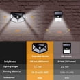 thumbnail image 6 of Outdoor Solar Powered Wall Light [4 Pack],100 LED Solar Lights Outdoor Motion Sensor with [270°Wide Angle] [3 Modes], 6 of 8