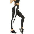 thumbnail image 5 of Aellinatey Women Striped High Waist Leggings Running Yoga Pants Sport Tights Activewear, 5 of 6