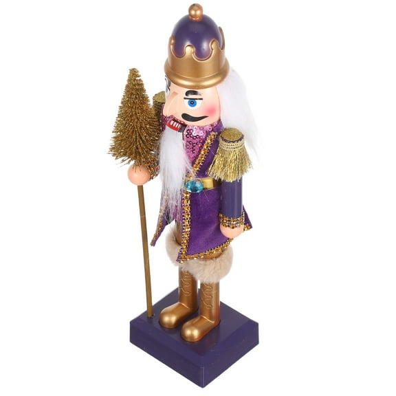 LOLIPPYY Holiday Nutcracker Soldier Statue in Plastic with Traditional Christmas Design