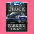 thumbnail image 2 of Wild Bobby, Ford Truck Parking Only Sign Gift for Owners of Ford Trucks, Cars and Trucks, Front and Back Garment-Dyed Short Sleeve Tees, Neon Pink, Large, 2 of 3
