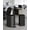 black, variant on TEQIN Slim Trash Can With Odor Protection,Narrow Kitchen Garbage Bin With Soft Close Lid, Stainless Steel Step On Foot Pedal Garbage Can,13 Gallon/50 Liter