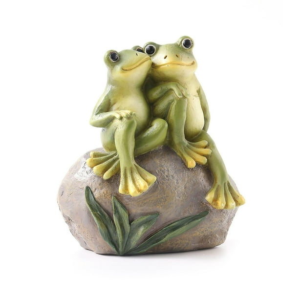 Lover Frog Decor Garden Frogs Couple Statues Romantic Resin Figurine -  Plemdea 