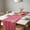 Red, variant on Secfreeship Pleated Voile Table Runner, Polyester Gauze Decor for Wedding Party Salon Dessert Table