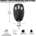 thumbnail image 4 of 2 Pack Replacement Handheld Chamberlain Liftmaster Motorlift Garage Door Transmitter 94335e | 84335e | Ml700 | Ml500 | Ml850 | Merlin + C945 | C840 Se, 4 of 5