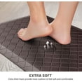 thumbnail image 6 of Homieway Kitchen Mat for Floor, Anti Fatigue Memory Foam Rug, Waterproof PVC Padded Comfort Mat for Kitchen Sink, Laundry Room, Office, 17"x47", Brown, 6 of 6