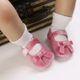 thumbnail image 4 of Yoyauz Baby Girl Mary Jane Shoes Anti Slip Rubber Sole Ballet Slippers Princess Dress Wedding Shoes Newborn Kids Shoes Toddler Shoes（0-12 Month）, 4 of 8
