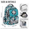 thumbnail image 5 of Kuiaobaty Soccer Ball Print Backpack for Boys 8-12 Roomy Backpack with Multi Pockets Graffiti Style Print Bookbags School Bag for School Camping, 5 of 7